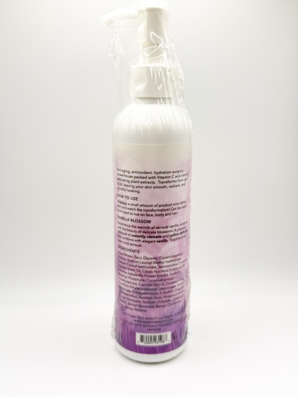 Nakery Beauty Hydra-C Oil-to-Foam Cleanser - Vanilla Blossom New Sealed - Picture 3 of 3
